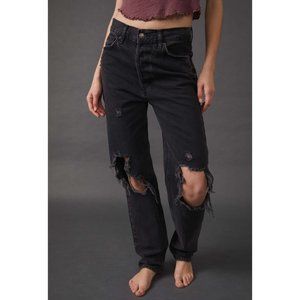 NWT Free People The Lasso Jean / Washed Black